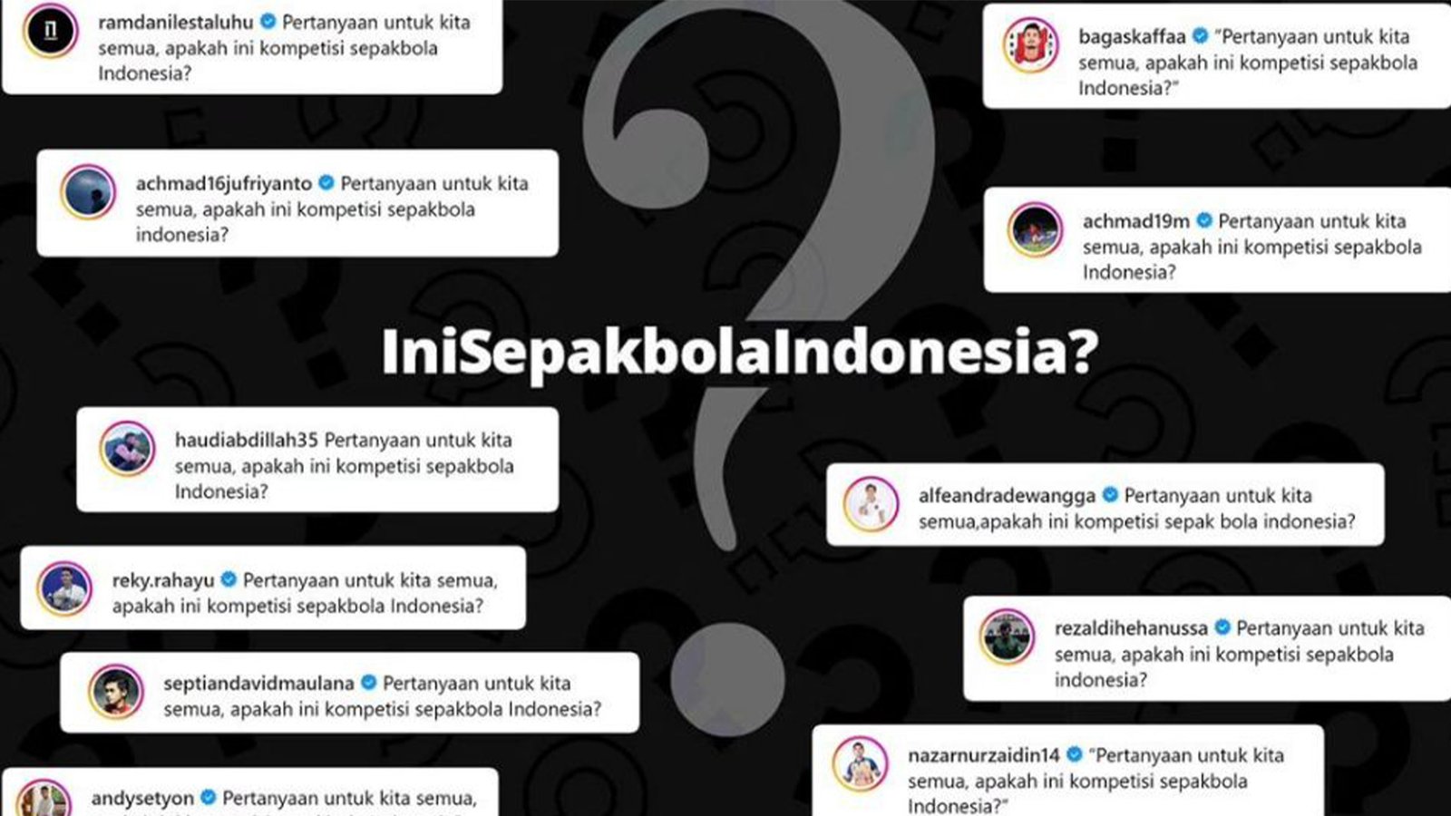 Gerakan #IniSepakbolaIndonesia, Sebuah Pengakuan Hati Yang Cukup Menyedihkan